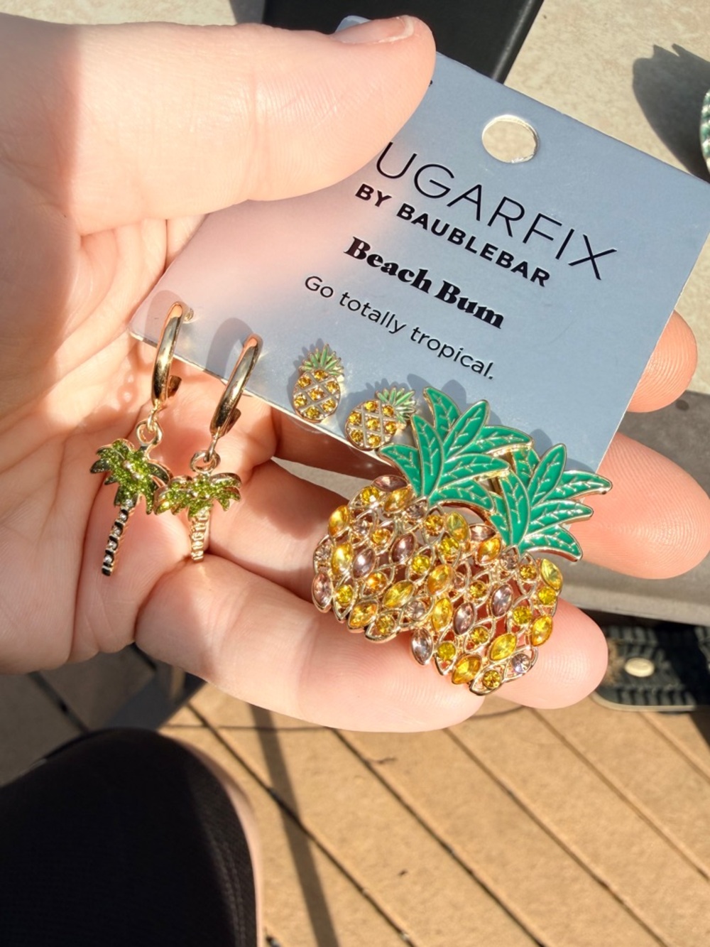 Sugarfix by BaubleBar Beach Bum Earring Set - Picture 3 of 3
